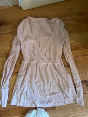 Hollister babydoll light pink long sleeve